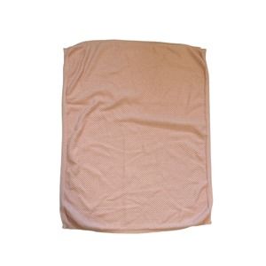 First Steps Pink Peach Thermal Weave Stretch Baby Blanket Kids Security Lovey